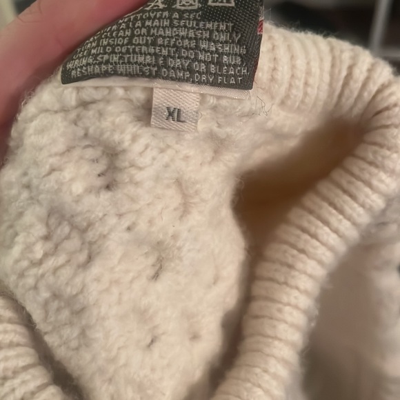 children’s aran merino wool sweater - Picture 4 of 4